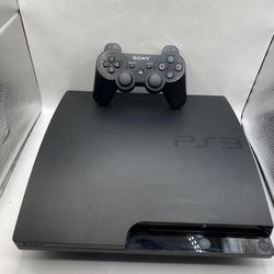 Sony PlayStation PS3 Slim Console CECH-3001A 160GB Controller Cords tested