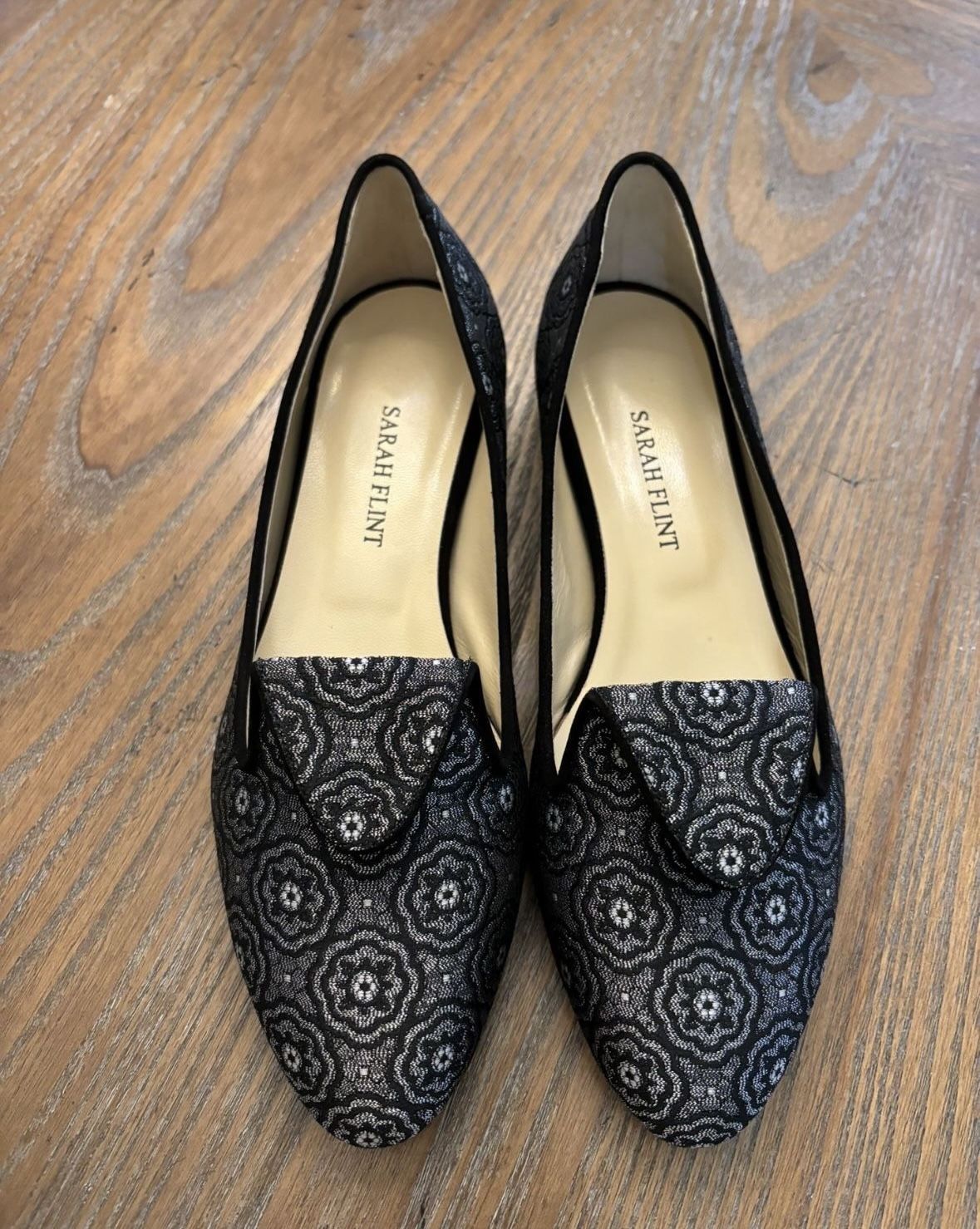 Sarah Flint Andrea Brocade Loafer 🩶