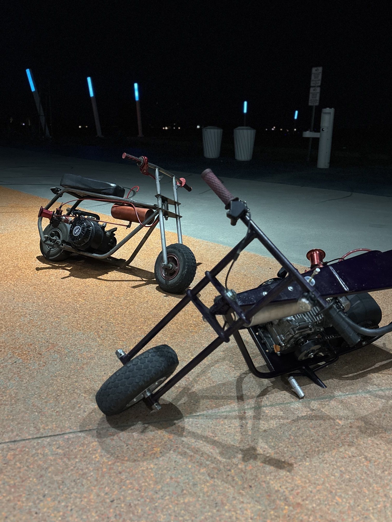 Gts Mini Bike With Cutom Frame Only Purple Bike For Sale