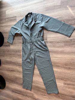 Sage Green Long Sleeve Jumpsuit Costume  Size L/XL
