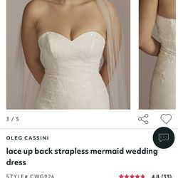 Mermaid Wedding Dress Size 12