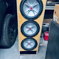 3 12inch kickers  subs only box not included