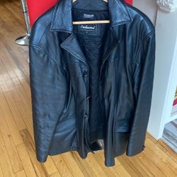 Black Real Leather Jacket From Wilson’s Leather Circa 1995