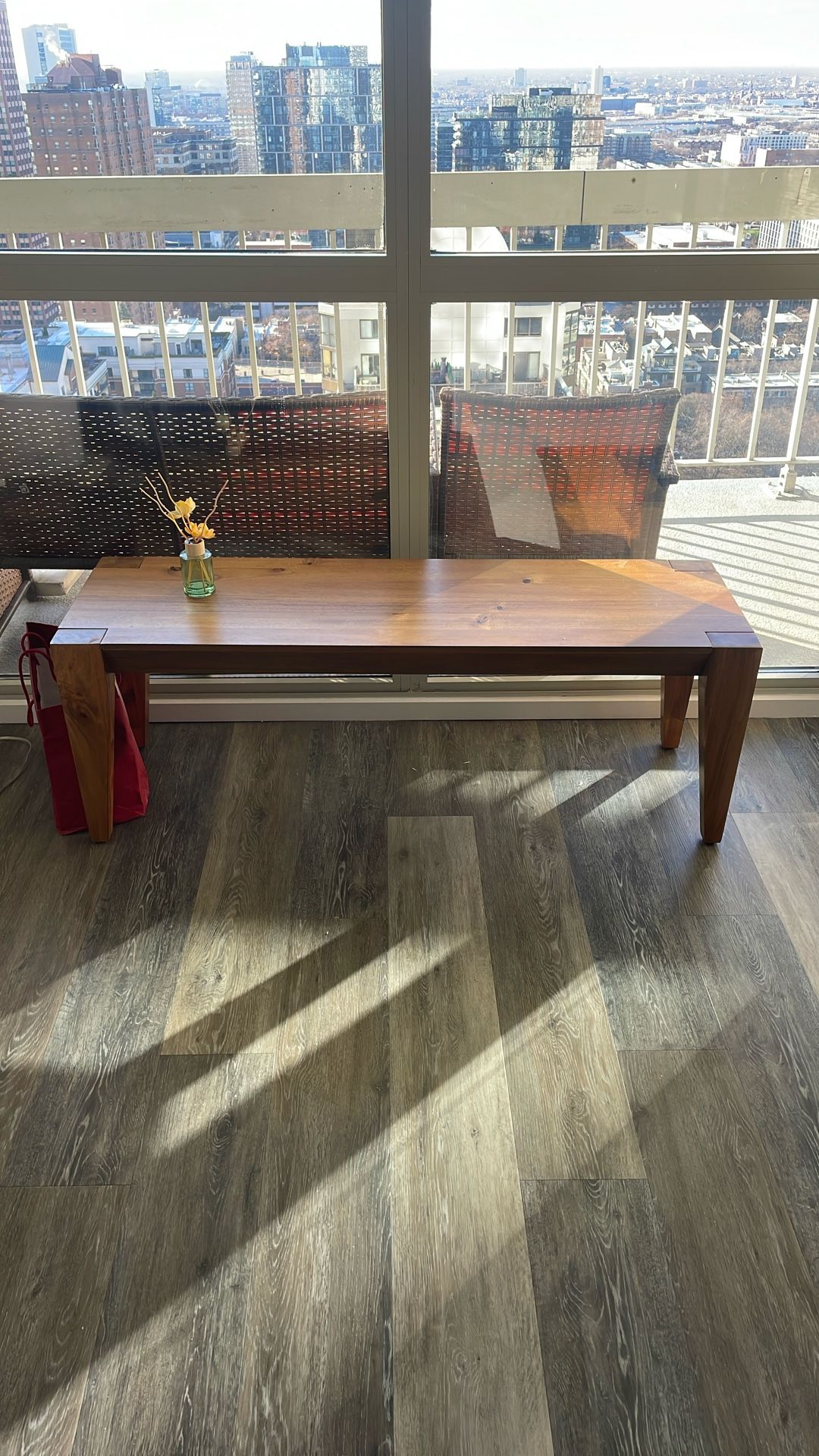 West Elm Wood Bench X2