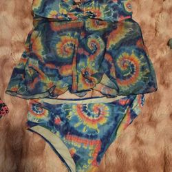 Tie-dye Two Piece Swimsuit