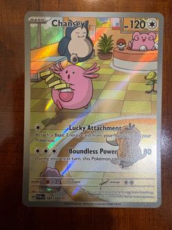Pokemon Chansey 187/167 Twilight Masquerade Art Rare Holo NM/M PACK FRESH 🥚