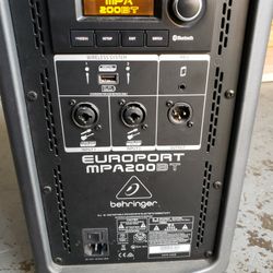 Behringer Portable PA System.