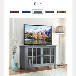 TV Console Blue Furniture Stand Mueble 