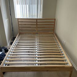 Ikea Queen Bed Frame & Mattress 