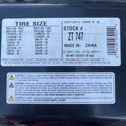 ZT 747 Ice Snow Cable Chains Tires SCC Peerless