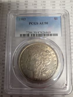 1903 Morgan Silver Dollar PCGS AU50