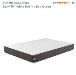 Sealy 10 " hybrid queen mattress & Zinus smart box spring
