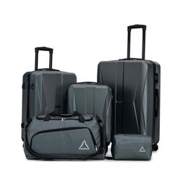 Luggage 5 piece set green (NEW)