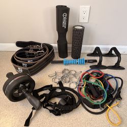 Workout Equipment – Belts, Bands, Ab Roller, Barbell Pad & More