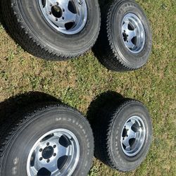 Set of 4 Firestone Destination A/T Tires With Rims.
