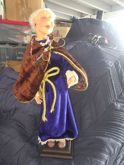 Jkc Handcrafted Victorian Carol Singer Doll