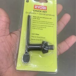 Ryobi 5/8 IN METAL CHUCK KEY 5/16 In Pilot T Handle Drill Accessory A10S581. Condition is "New"