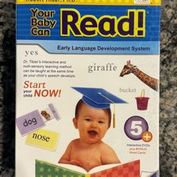 Your Baby Can Read 5 DVD Set With Bonus Word Cards Brand New In Box