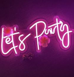 LED “Let’s Party” Sign