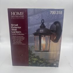 Home Decorators Small Outdoor Wall Lantern 8.5” 700 318 Bronze finish 100 watts