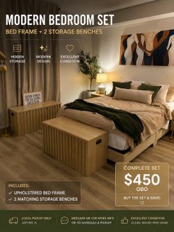 ✨ Modern Bedroom Set – Excellent Condition ✨