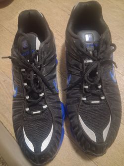 Nike Shox Black and Blue Sneakers