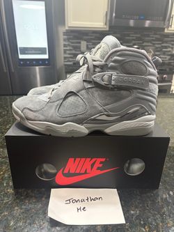 Size 12 - Air Jordan 8 Retro Wolf Cool Grey