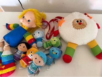 Rainbow brite plush bundle with sprite plush purse