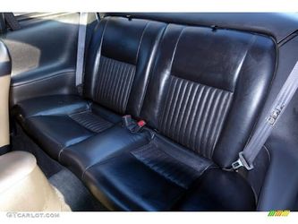 2001 Bullitt Mustang rear seat