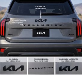 Genuine OEM Kia Telluride Emblems / Badges – New – 3 Piece Set