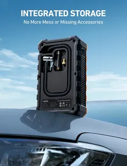 Jump Starter with Air Compressor, 12V Jump Box