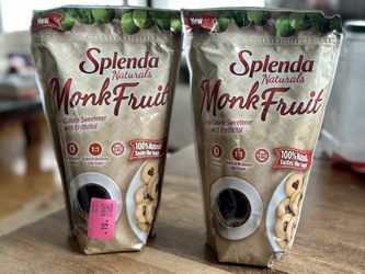 2 Bags Of 3 Lbs Splenda Naturals Monk Fruit Zero Calorie Sweetener With Erythritol Thumbnail
