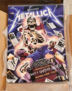 Original Metallica Concert Poster