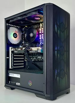 *Payment Plans Available* AMD RX 6600 Ryzen 5 5500 16GB DDR4 RAM 500GB SSD RGB Gaming Computer