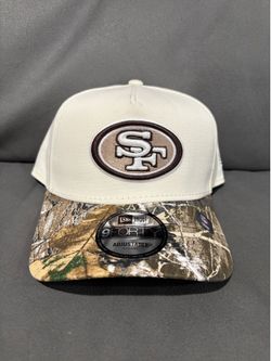 NFL new era San Francisco 49ers off white RealTree camo brim 9forty a frame SnapBack hat
