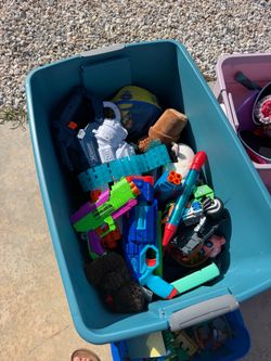 A box of  toys asking $15
