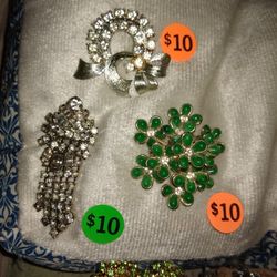 Antique Brooch Lot Buy One Or Two Or All. 