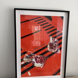 Ferrari Framed Wall Art Print – Large Modern Automotive Decor