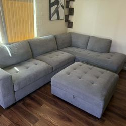 Sectional W/ottoman 