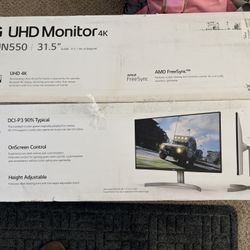 LG UHD 4k Monitor 31.5”