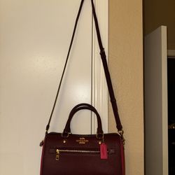 Coach Rowan Satchel Bag In Colorblock