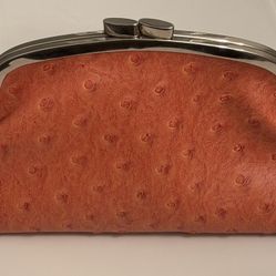 Metropolitan Ostrich Clutch/Coin Purse