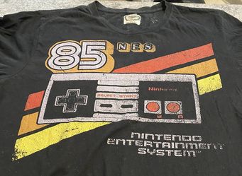 Nintendo 85 NES, Long sleeve, Vintage T- Shirt, Medium, Black, Pre owned.