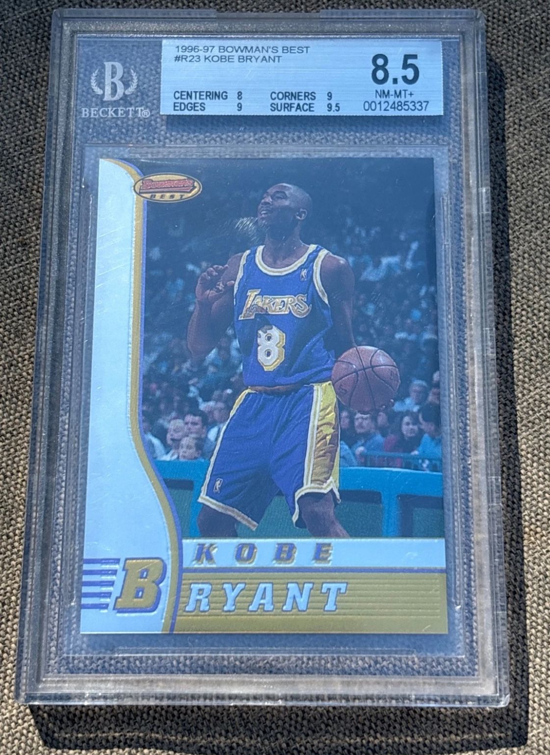 1996-97 Bowman's Best - Rookies Kobe Bryant #R23 (RC) BGS 8.5