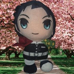 Demon Slayer: Kimetsu no Yaiba Tomioka Giyuu Plush Doll Hanging Toy  9 inch