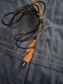 3.5mm mono male plug to RCA female jack adapter cables.