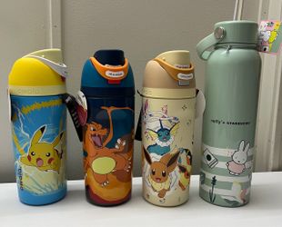 Owala Pokémon & Miffy Starbucks Water Bottles Bundle
