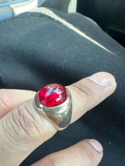 10k solid ruby ring