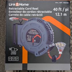 New Retractable Wall Mountable Cord Reel