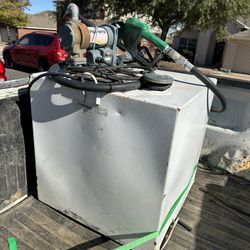 diesel tank and pump